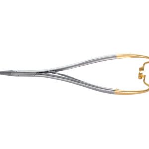 Roestvrijstalen microchirurgische schaar met veermechanisme voor dentale procedures