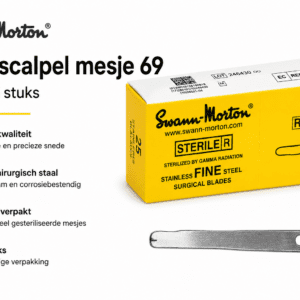 Micro scalpel mesjes SM69, steriel, 25 st/verp