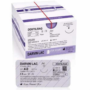 Darvin Lac Fast 4-0 75CM - 3/8c taper-cutting 22mm naald