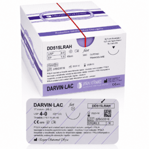 DD515LRAH Darvin LAC FAST 4-0, 18,7mm, 3/8C, 45cm, undyed