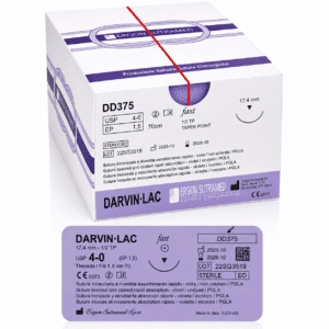 Darvin 4-0, DD375, 1/2TP 17,4mm naald, 70cm, violet (36st)
