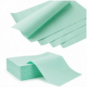 Sterilisatie papier 40x40cm groen 500st.