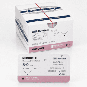 Monomed DE516FWAH 3-0, 18,7mm, 3/8C, 45cm, undyed (36st)