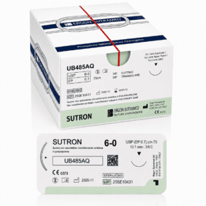 Sutron UB485AQ 6-0, 13,1mm, 3/8C, 75cm, zwart