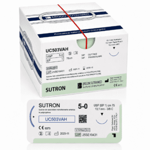 Sutron UC503VAH 5-0, 13,1mm, 3/8C, 75cm, blauw