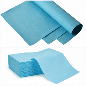 Sterilisatie papier 60x60cm blauw 500st.
